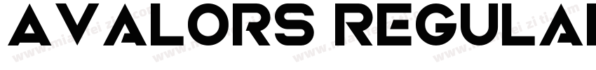 Avalors Regular字体转换